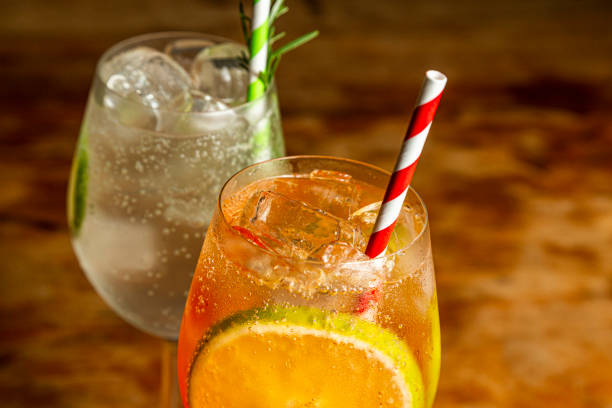 istock Drink Spritz and gin tonica in glasses 2167829195