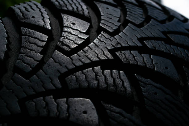 istock tire tread, tire traces background 2167830580