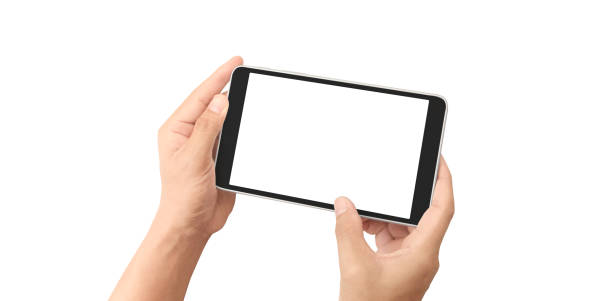 istock Man hand holding smartphone device and touching screen 2167837062