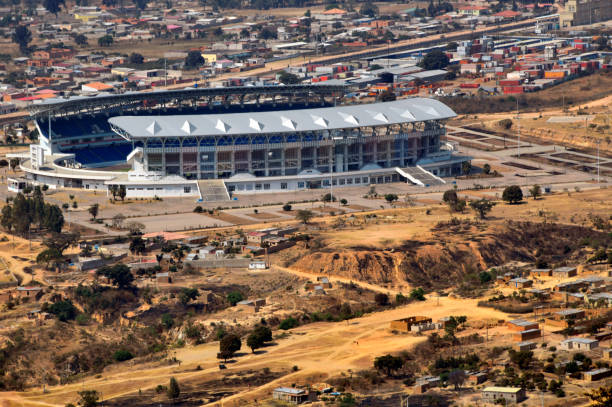Cape Town, South Africa, 29.08.2025: Stadium, known since 2021 as DHL Stadium, was built as part of the country's hosting of the 2010 FIFA World Cup. It is football and rugby stadium.