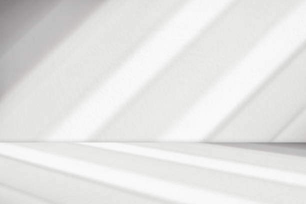 istock Abstract white studio room with light and shadow from window background for product display presentation 2167838544