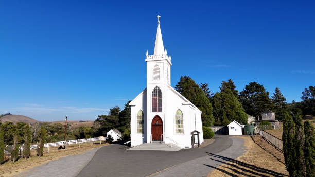 istock Famous Church Bodega in California at sunset 2167840747
