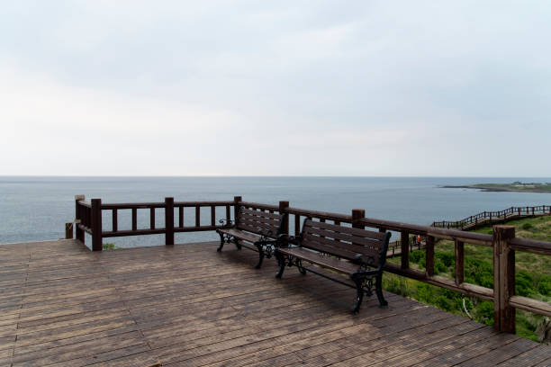 tranquil landscape at Songaksan in Jeju Island