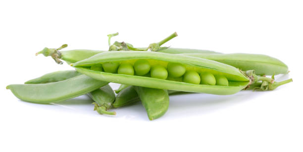 istock peas  on  the  white  ground 2167842527