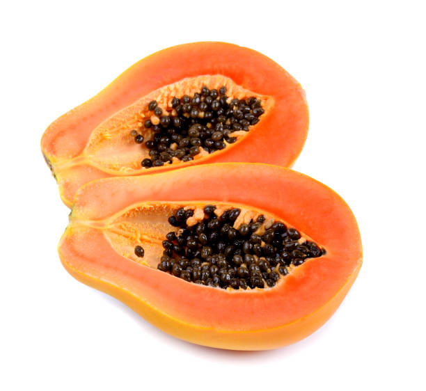 istock papayas on the white ground 2167842975