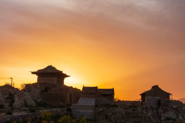 The ancient Chinese rural houses