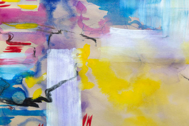 Colorful Dreamscape: Fluid Colorful Watercolor and mixed media Abstraction