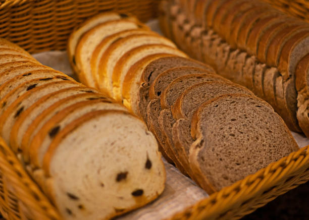 istock Several slices of bread placed in a brown basket. 2167856016