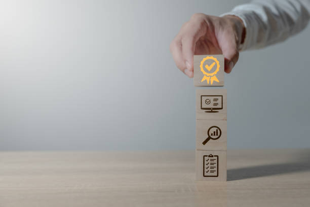istock Certification concept Compliance with laws and standards Quality control management and inspection processes Quality Assurance 2167856191