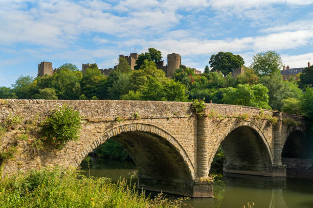 istock Ludlow castle and Dinham Bridge on the River Teme in Ludlow, Shropshire, UK 2167865012