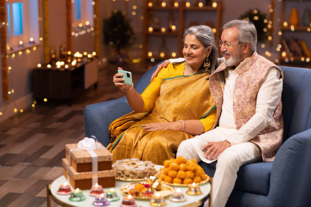 istock Senior couple using phone stock photo 2167866543