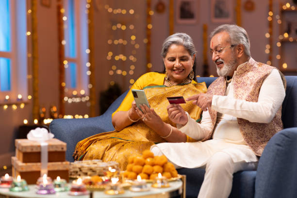 istock Senior couple using phone stock photo 2167866847