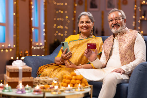 istock Senior couple using phone stock photo 2167866871