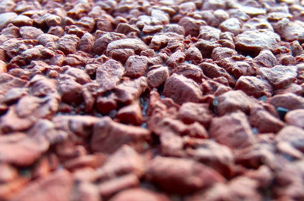 Small crushed stones. Macro. Abstract textured background