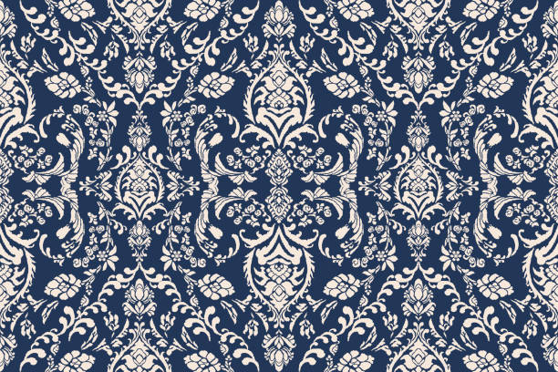 istock Ikat tribal Indian seamless pattern. Ethnic Aztec fabric carpet mandala ornament native boho chevron textile.Geometric African American oriental traditional vector illustrations. Embroidery style. 2167872711