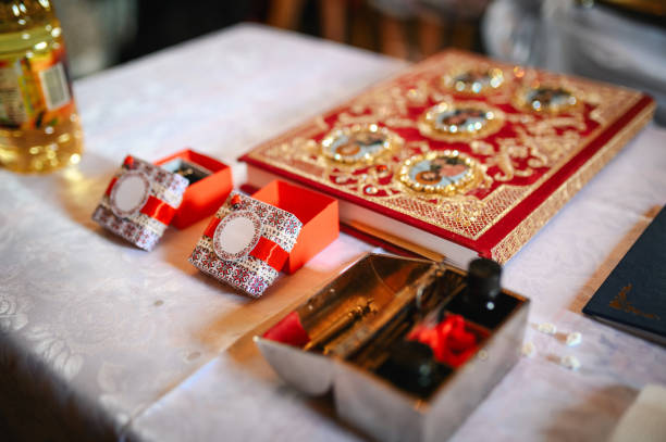 istock Objects in church for a Baptism ceremony 2167874917