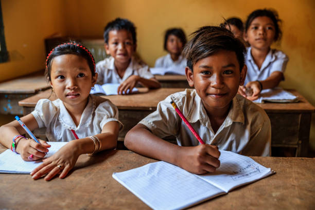 istock Cambodian school children during class, Tonle Sap, Cambodia 2167875465