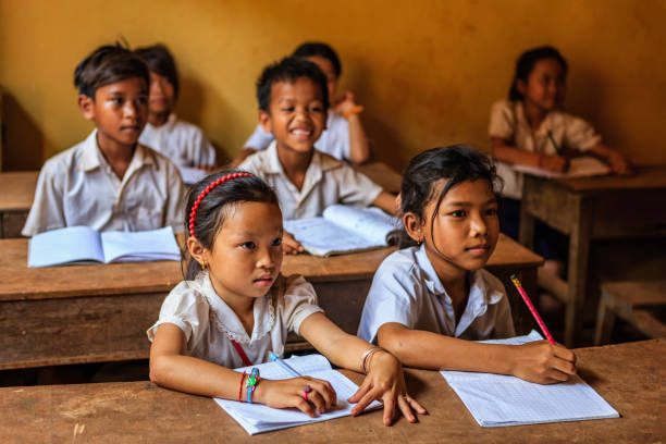 istock Cambodian school children during class, Tonle Sap, Cambodia 2167875493