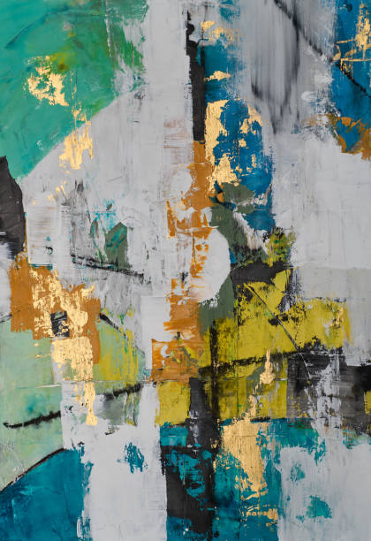 istock Modern impressionism technique. Wall poster print template. Abstract painting art. Hand drawn by dry brush of paint background texture. Oil painting style. Artistic pattern for web or graphic design. 2167876003