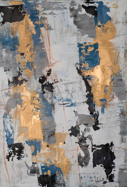 istock Abstract multicolor painting wtih grunge texture on canvas. Artwork mix brush stroke, splash color and oil, acrylic paint element. Modern contemporary art  for wallpaper background 2167876237
