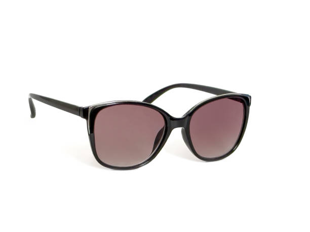 istock Stylish dark brown solar sunglasses isolated on white background with shadow. 2167877727