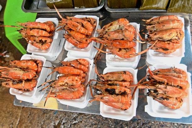 istock Grilled Prawns - take out foods. 2167879167