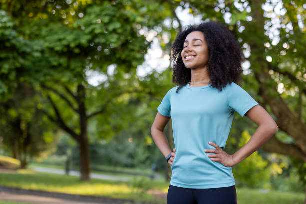istock Young African American athlete enjoying park after workout 2167879403