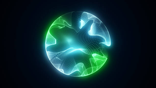 istock Futuristic sphere of particles and lines. Network connection big data. Abstract technology background. 3d rendering. 2167884559