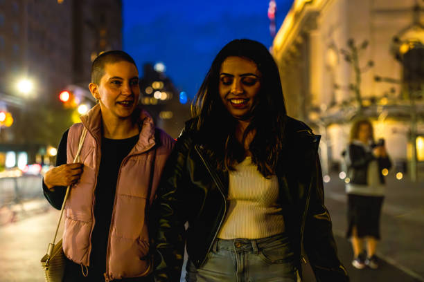 istock Evening Stroll with Friends in City 2167888926