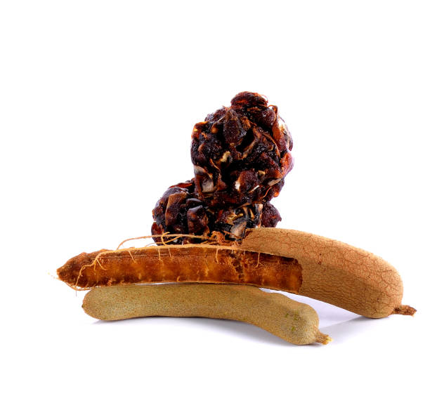 Tamarind on white background