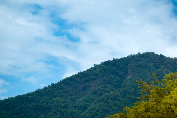 Beautiful hills in the countryside, beautiful sky colors.