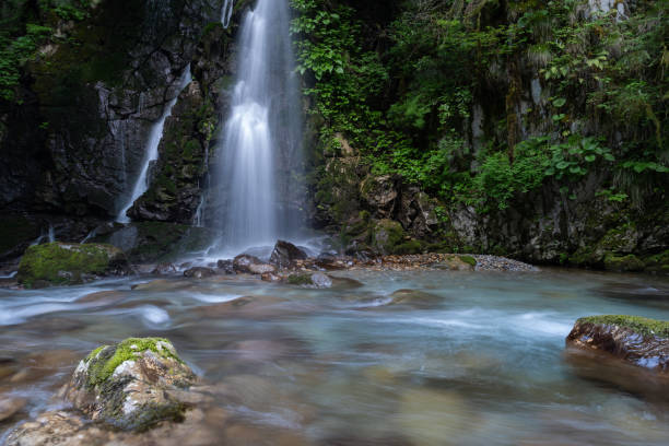 istock Beautiful landscape with waterfall 2167899221