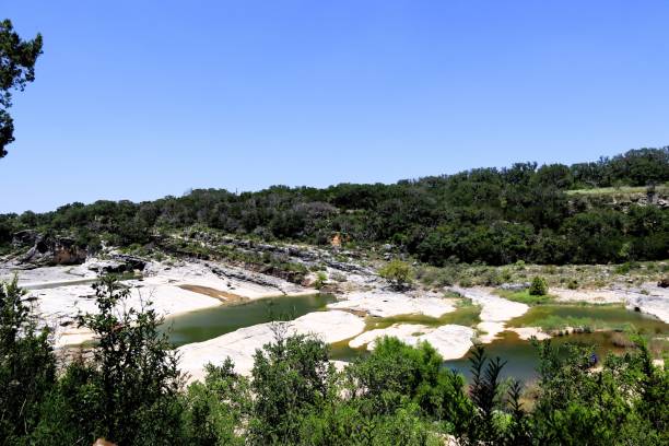 Scenic riverbed at Pedernales Falls State Park, Texas.