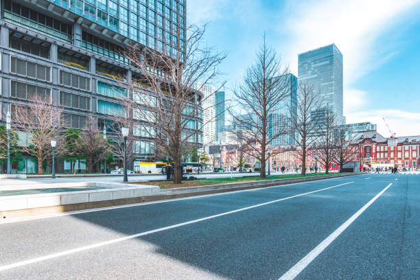 istock An empty urban street in Tokyo 2167902158