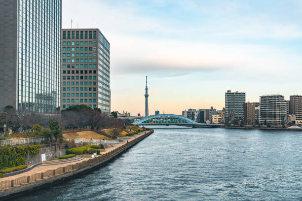 istock Kachidoki bridge across the Sumida river 2167903834