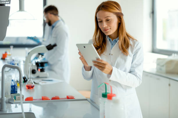 istock Science, Research and Woman With Tablet in Laboratory 2167903885