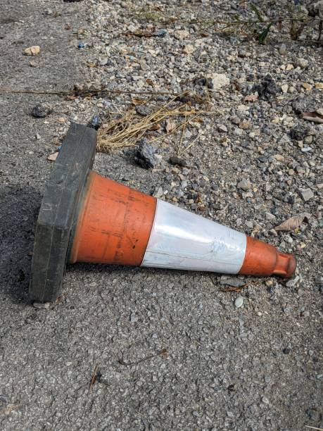 istock Traffic Cone Roadworks Red and White Barriers 2167904157