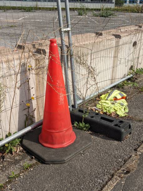 istock Traffic Cone Roadworks Red and White Barriers 2167904298