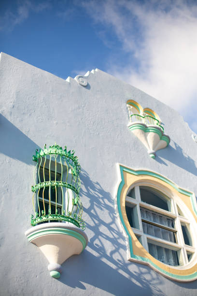 Art Deco-designed buildings in Miami. Florida