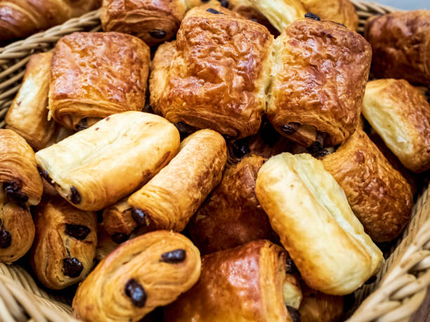 istock Miniature Puff Pastries stacked up in a serving basket 2167909907