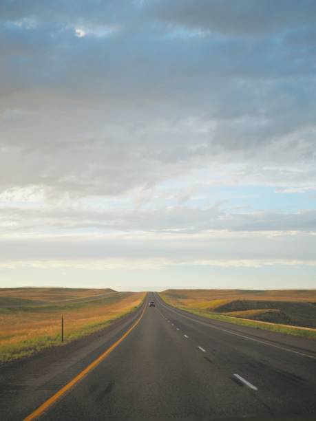istock Open road at golden hour 2167911567