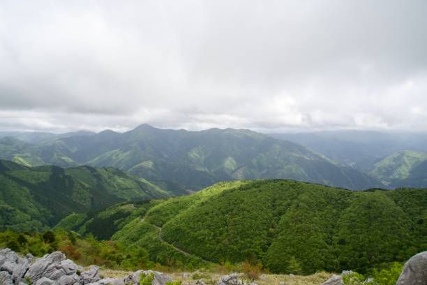 istock Cloudy sky and mountain scenery from Tengu Highlands 2167913065