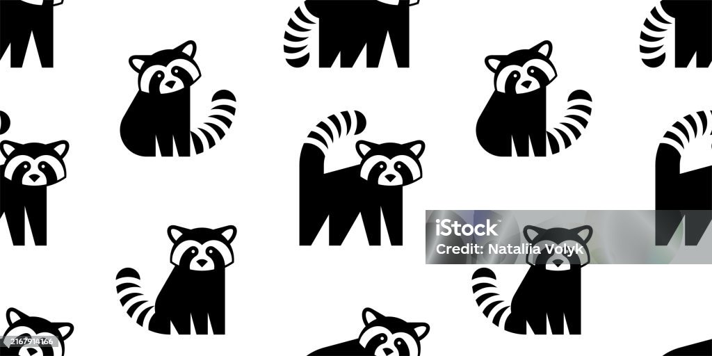 Red Panda Pattern Background Seamless Pattern With Red Pandas Stock Illustration - Download Image ...