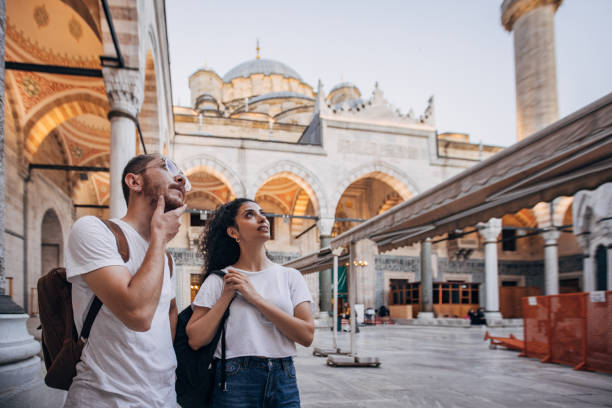 istock Curious tourists observing the Suleymaniye Mosque 2167914952