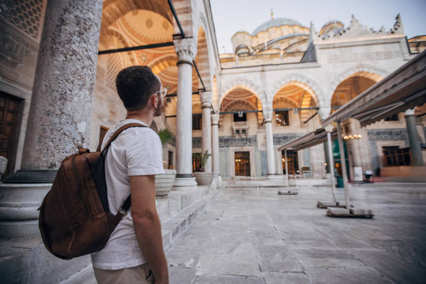 istock Man Admiring the Grand Historical Building Structure 2167915159