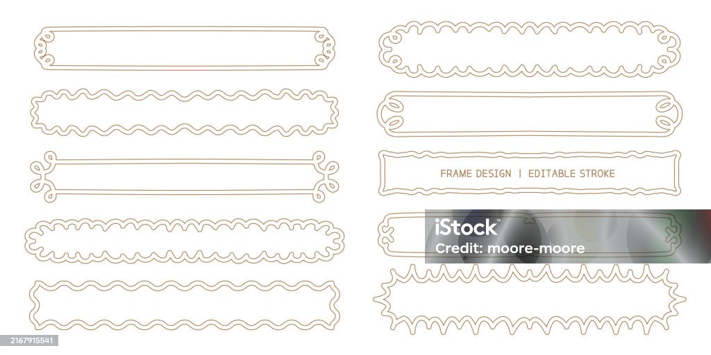 Title Framelayout A Set Of Framed Designs With Various Decorations Long Title Frame ...