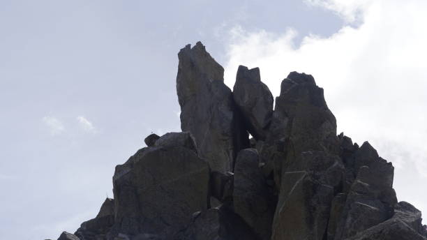 istock kinner kailash a rocky hill side view 79 ft shivling view with blue sky background 2167919478
