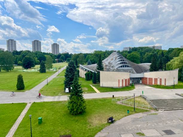 istock View from the observation deck on the city park in the summer 2167929681
