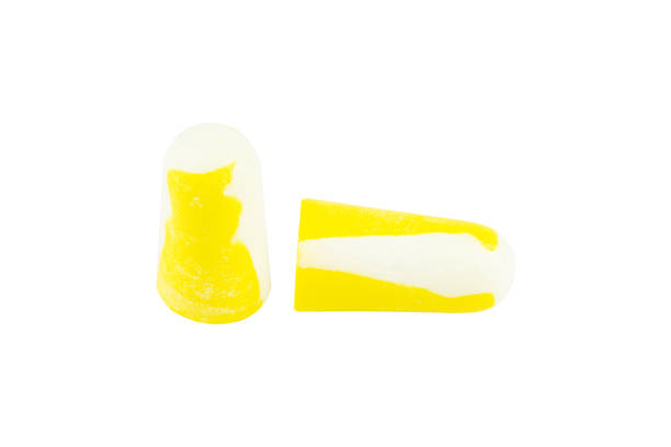 istock Anti-noise earplugs isolated on background 2167932342