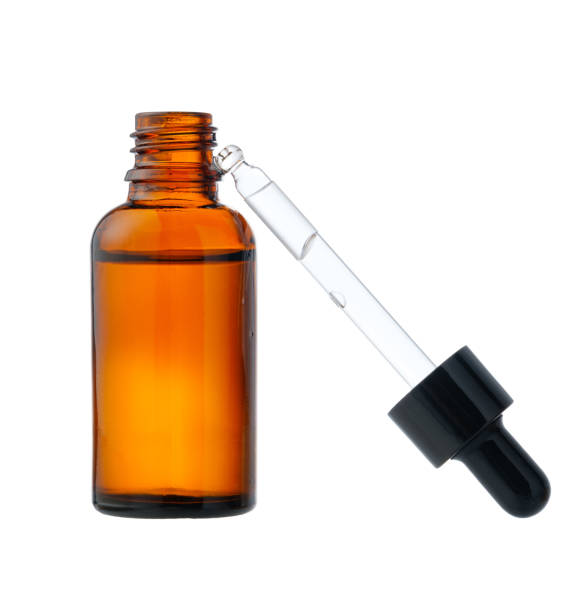 istock Amber Glass Bottle With Dropper on White Background 2167932773